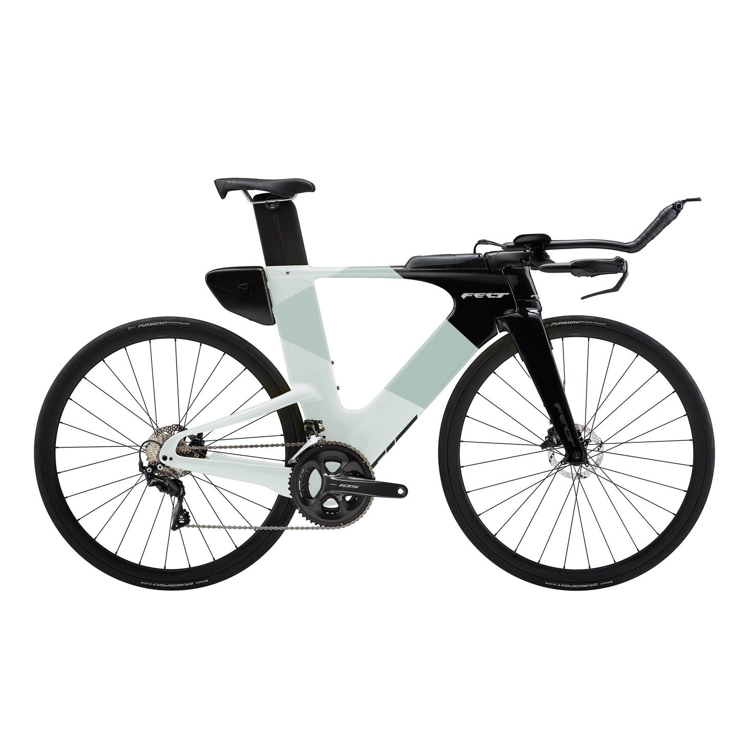 Felt IAx | Advanced | 105  Triathlon Bike (Sage White)