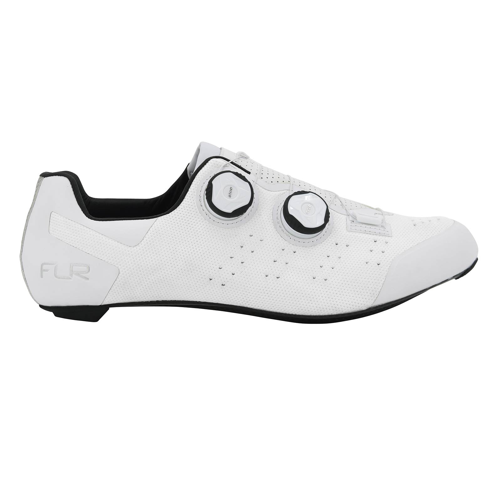 FLR FNT-9 Knit Carbon Sole Road Shoe (White) FLR