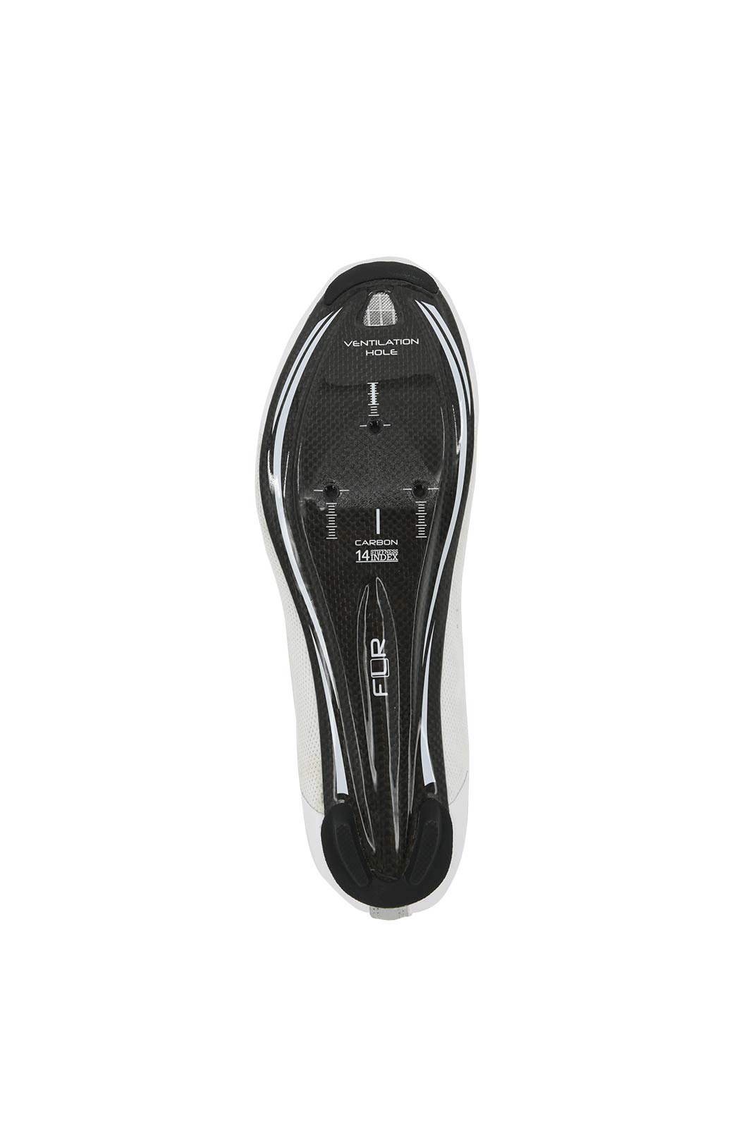 FLR FNT-9 Knit Carbon Sole Road Shoe (White) FLR