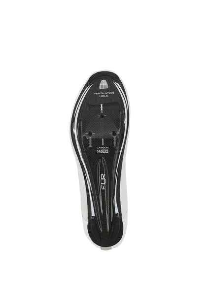 FLR FNT-9 Knit Carbon Sole Road Shoe (White) FLR