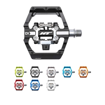 HT D1 Dual-sided Clipless/Flat DH Pedals