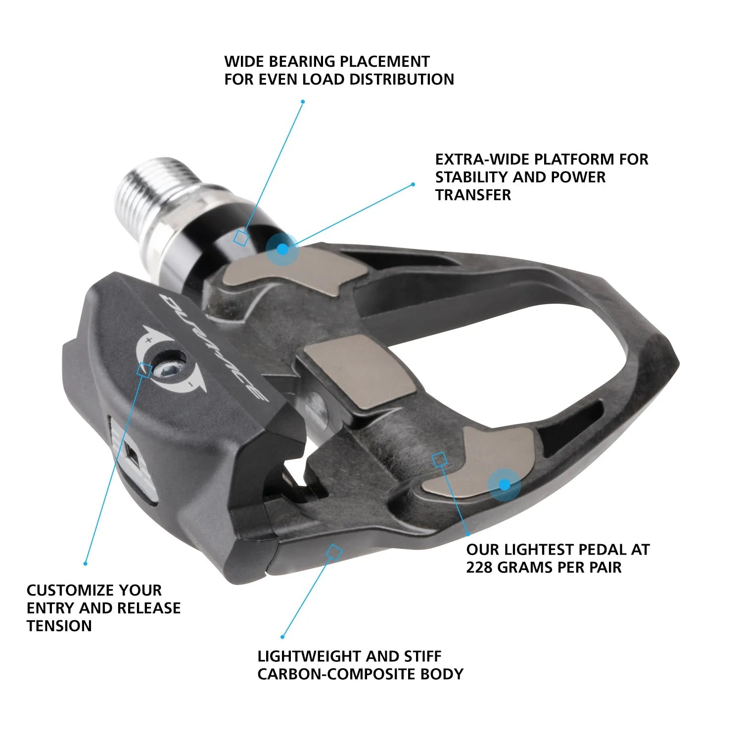 Shimano DURA-ACE PD-R9100 Road Pedals Shimano