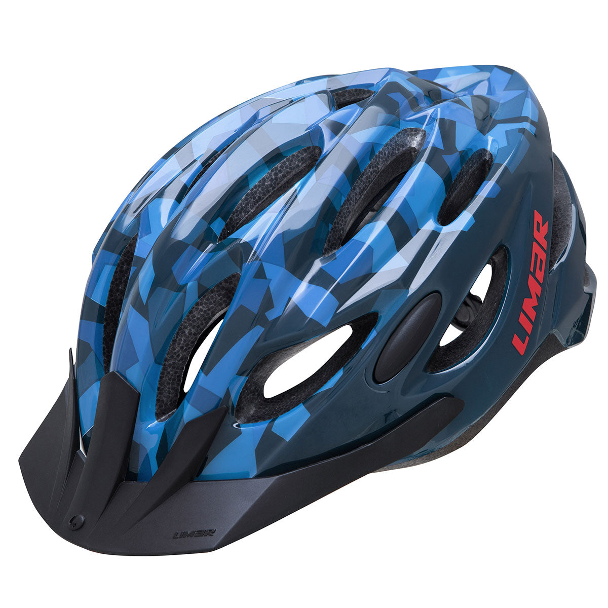 Limar Rocket - Medium Youth Bicycle Helmet (Blue Camo)