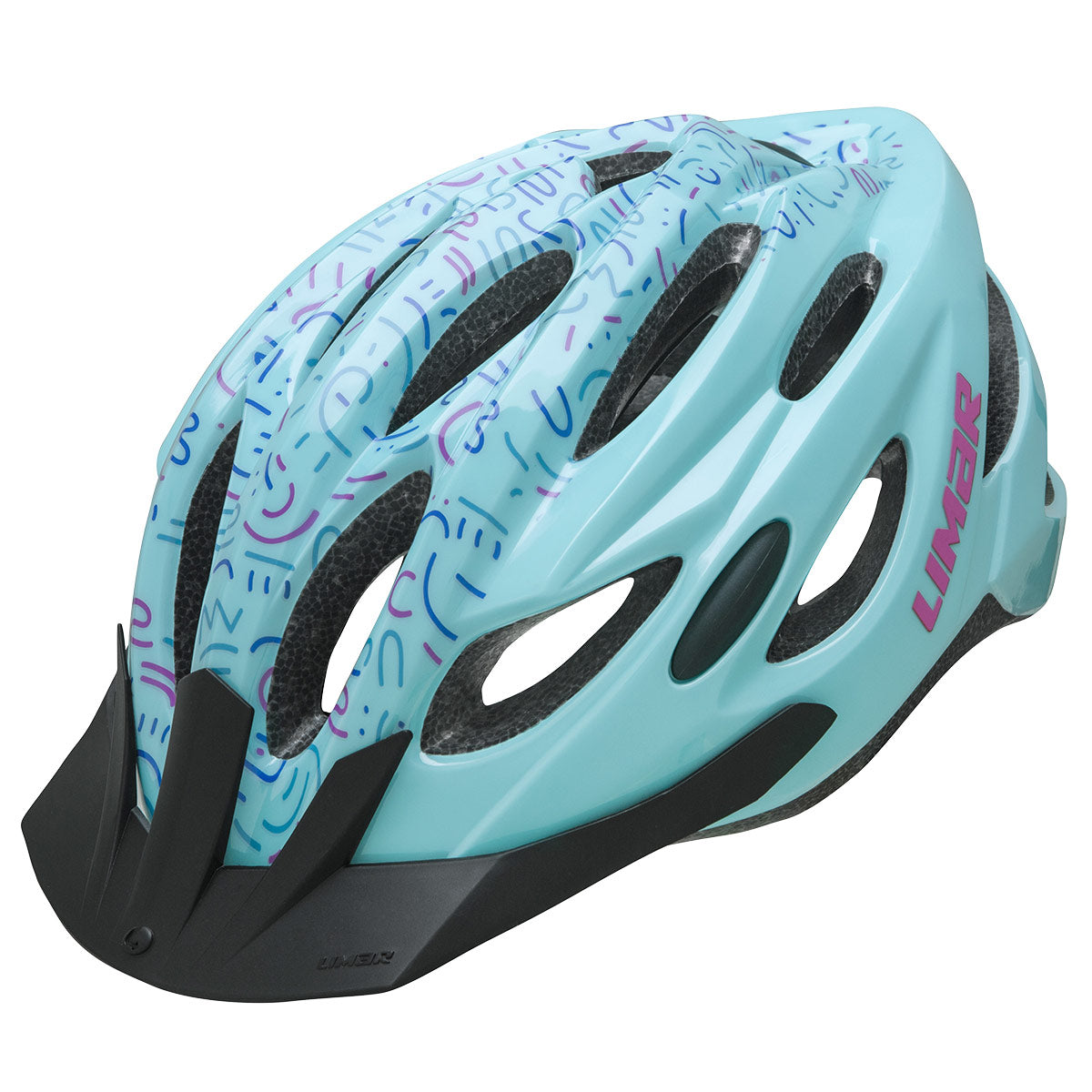 Limar Rocket - Medium Youth Bicycle Helmet (Seawater Swirl)