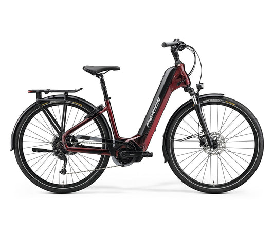 Merida eSPRESSO City 400SE EQ 504Wh E-Bike (Burgundy Red)