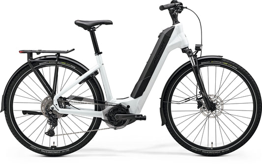 Merida eFLOAT CITY 400 EQ I2 620Wh E-Bike Pearl White (Gunmetal Grey) Merida