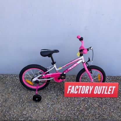 Neo+ 16 Girl's Bike (Brushed Alloy / Pink, Dark Pink Fade)