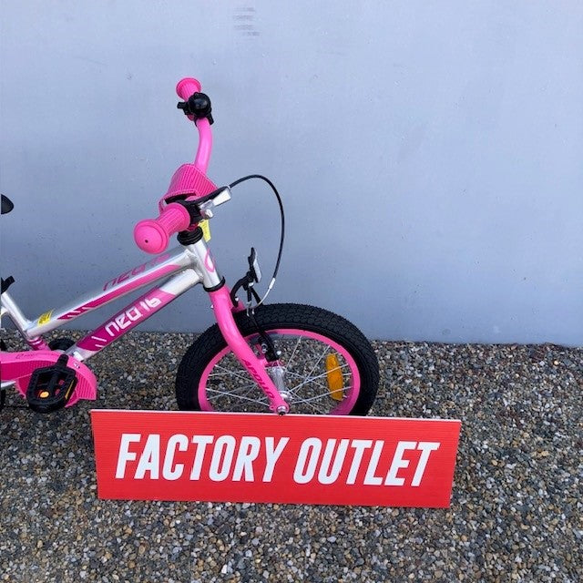 Neo+ 16 Girl's Bike (Brushed Alloy / Pink, Dark Pink Fade)