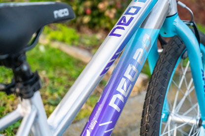 Neo+ 20 Girl's Bike (Brushed Alloy / Ice Blue, Purple Fade)