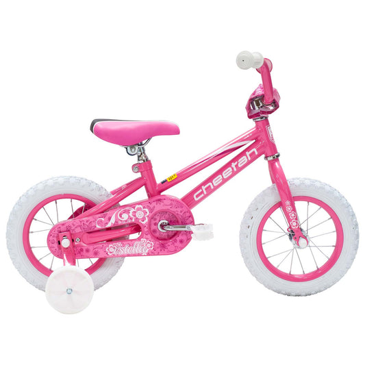 Cheetah Estella Girls 12" Bike (Gloss Pearl Pink/White) Cheetah