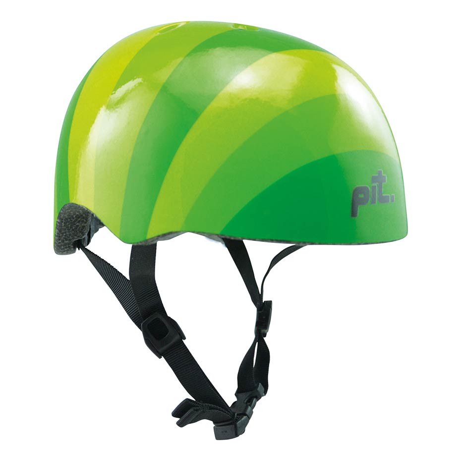 Pit Stripes Adult Helmet (Green)