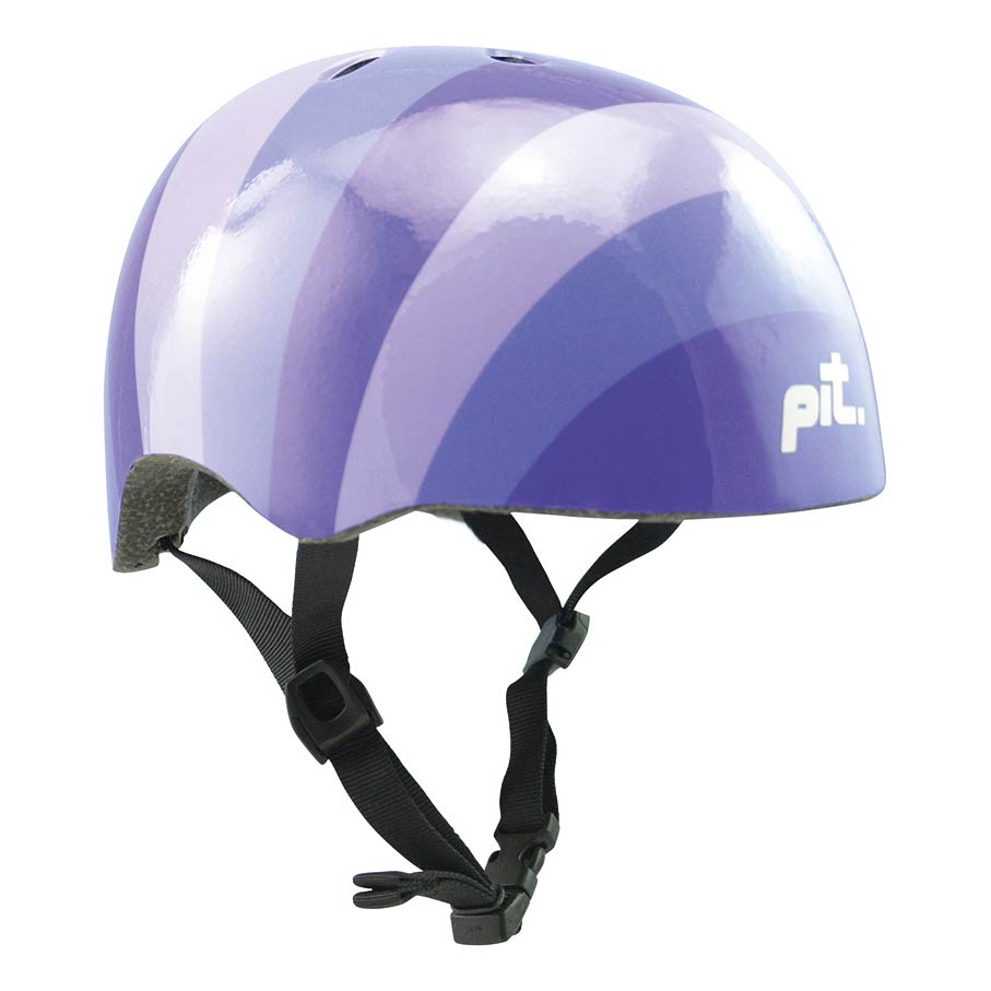 Pit Stripes Adult Helmet (Purple)