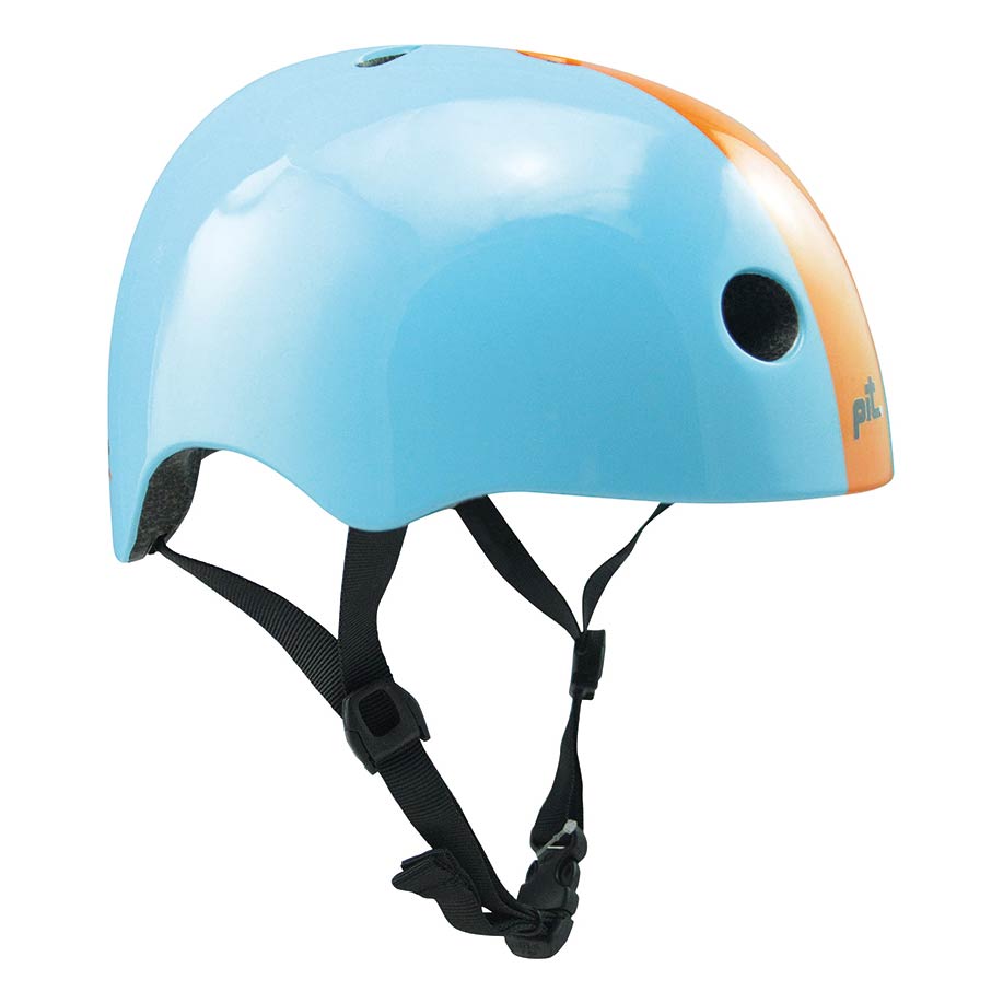 Pit Urban Helmet (Gloss Sky Blue/Gloss Orange)