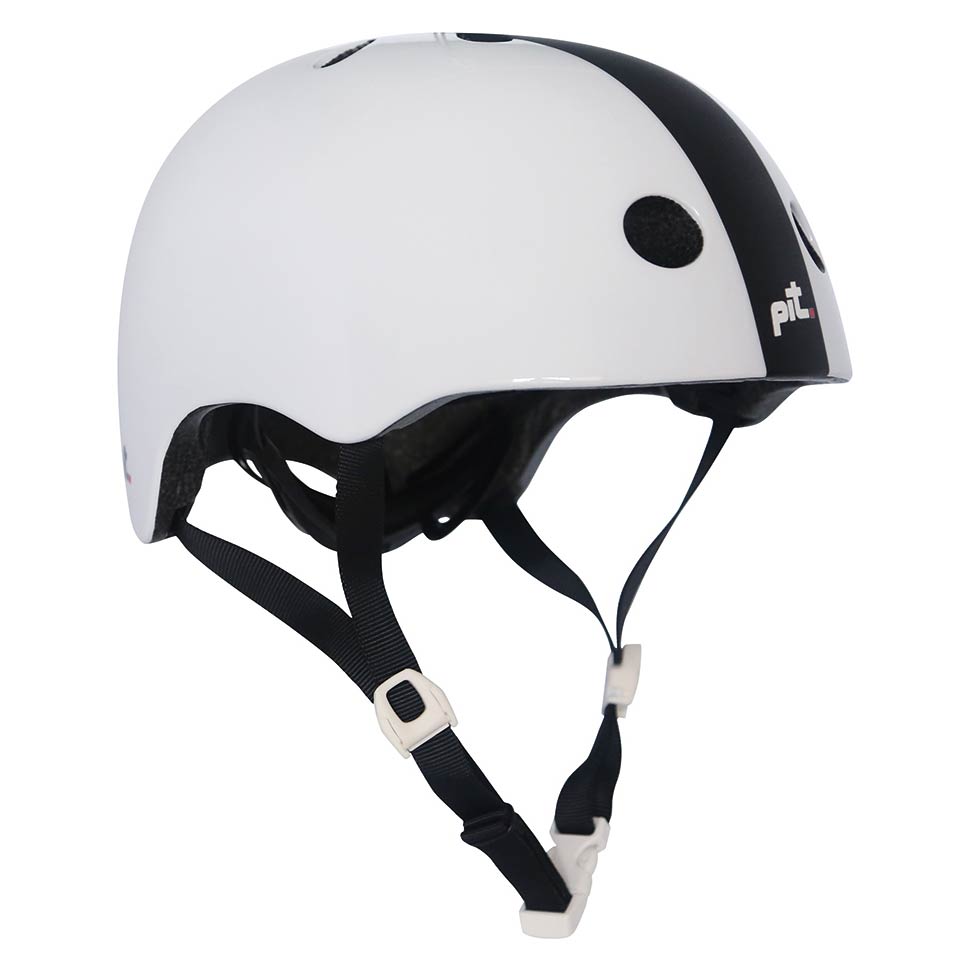 Pit Urban Helmet (Gloss White/Matte Black)